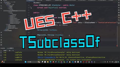 tstrongobjectptr|ue5 tsubclassof.